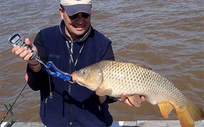 Carpas en el Club. Nota en Pescadores en la red.