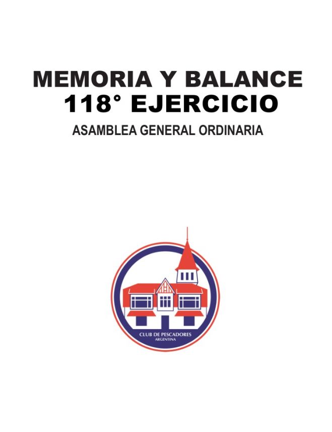 Memoria y Balance 2021 - Ejercicio 118°