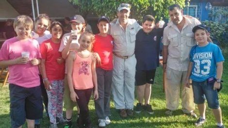 Equipo del Club del Niño Pescador, en el Encuentro Institucional