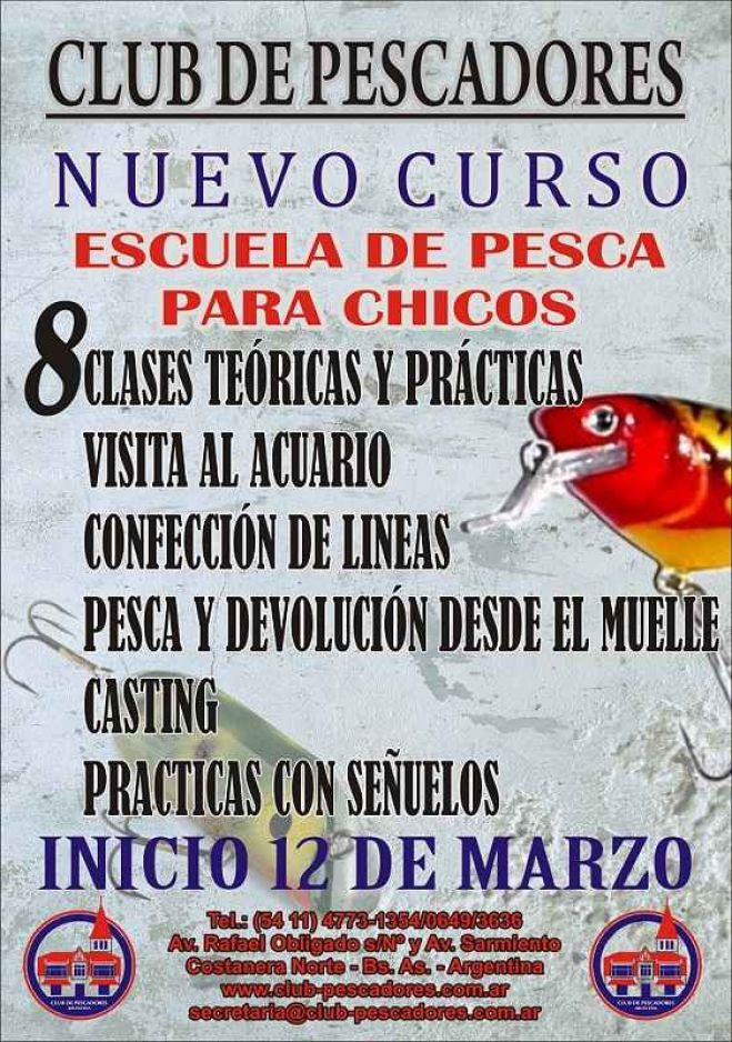 Inicia un nuevo curso de la Escuela de Pesca para Niños